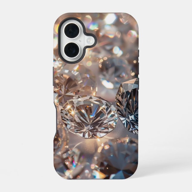 Diamonds Galore  iPhone 16 Case (Back)