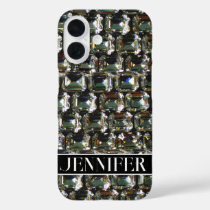 Diamonds, gemstone jewellery pattern   iPhone 16 case