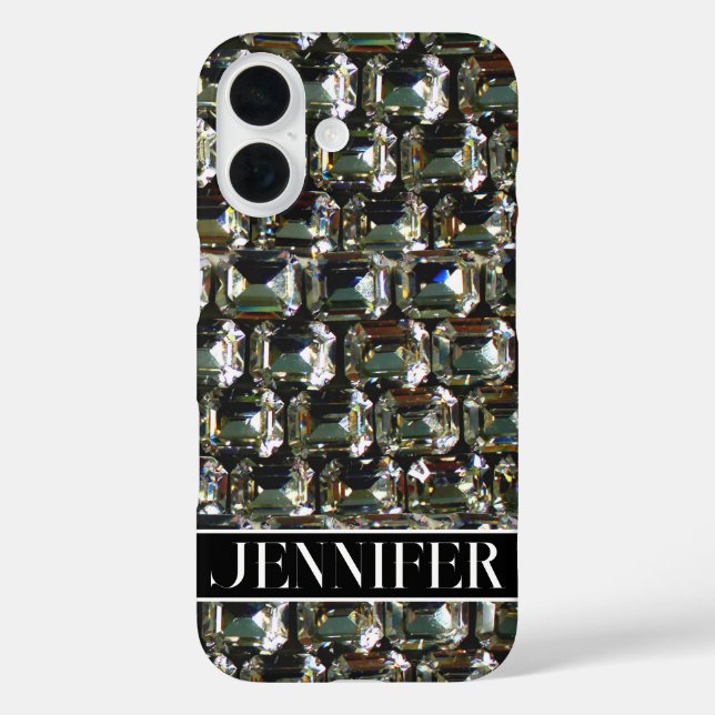 Diamonds, gemstone jewellery pattern   Case-Mate iPhone case (Back)