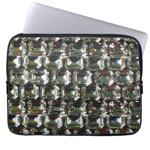 Diamonds gemstones rhinestones laptop sleeve