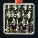 Diamonds gemstones rhinestones metal ornament<br><div class="desc">Old Hollywood glitz and glamor -elegant diamonds,  gemstone pattern.
A great gift idea for the Christmas holiday,  birthdays or just because she wonderful! 
- Give this modern,  fabulous,  trendy,  modern,  fun,  glittering glamorous luggage tag to your favorite person!
The text can be changed using the customize/ personalize  tab.</div>