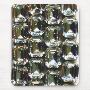 Diamonds gemstones rhinestones mouse pad