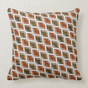 Diamonds Graphical red Gems Pattern Cushion