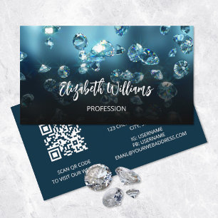 Diamonds Jeweler Jewelry Store Business Card
