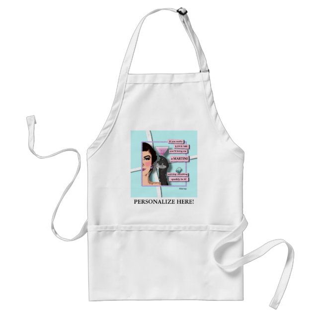 Diamonds & Martinis APRONS (Front)