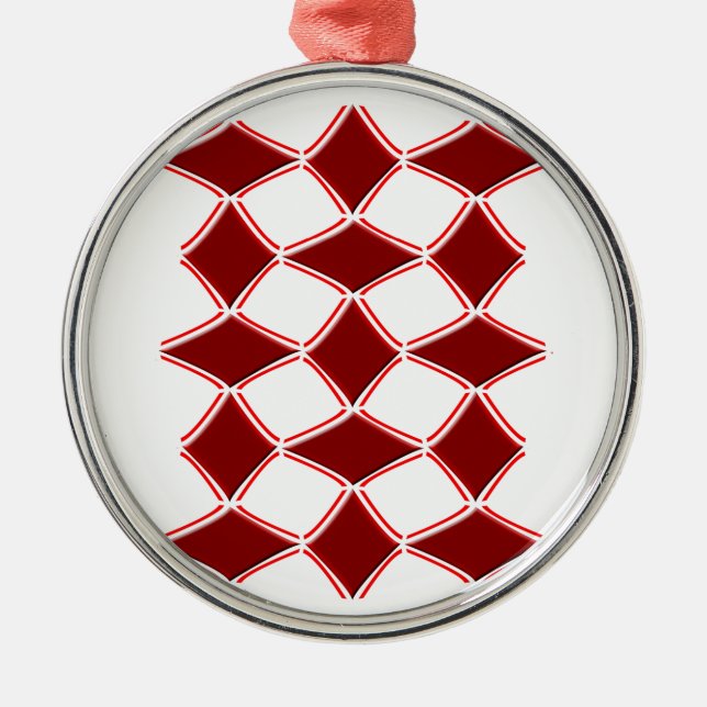 Diamonds Metal Ornament (Front)