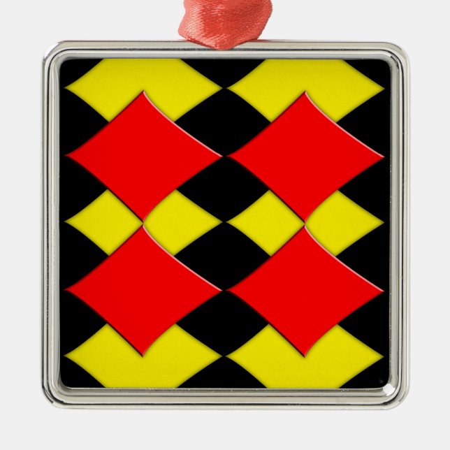 Diamonds Metal Tree Decoration (Front)