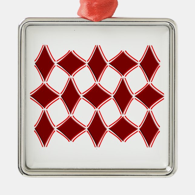 Diamonds Metal Tree Decoration (Front)