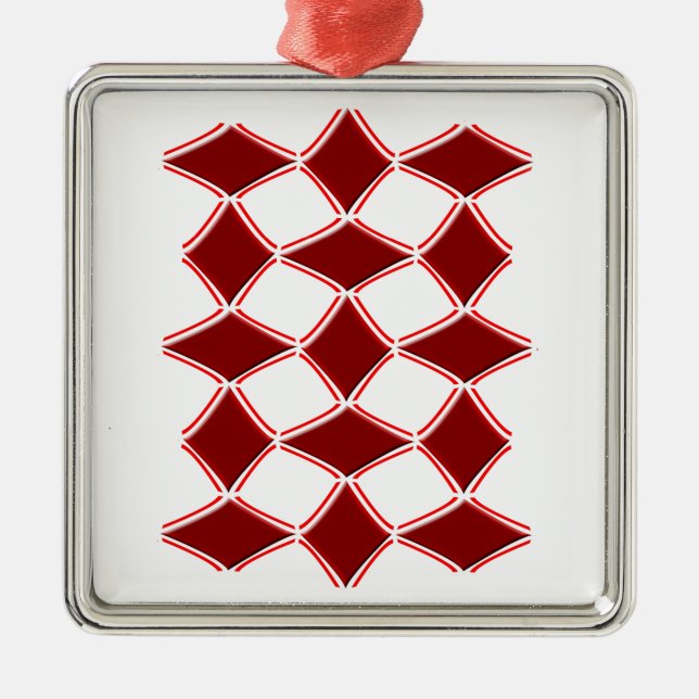 Diamonds Metal Tree Decoration (Front)