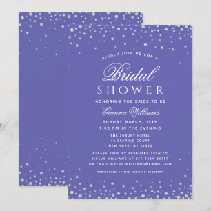Diamonds Modern Luxury Bridal Shower Invitation