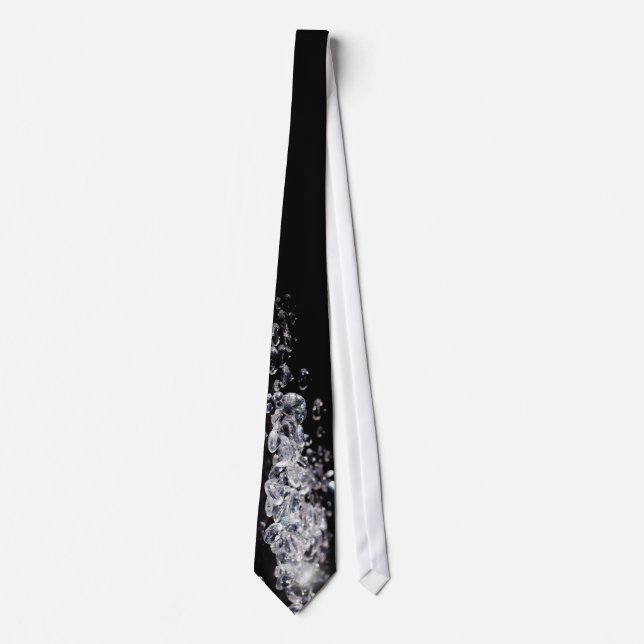 Diamonds on a black background with copy space tie (Front)