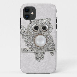 Diamonds Owl & Paisley Lace printed IMAGE iPhone 11 Case