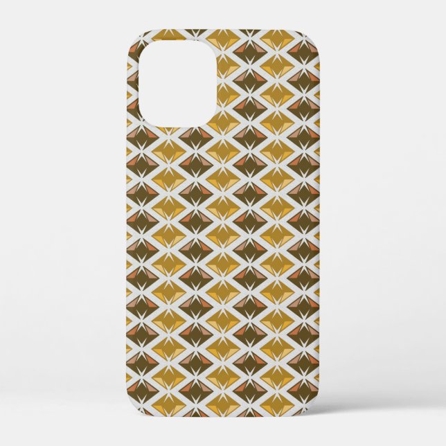 Diamonds Pattern Geometric Golden Gems Case-Mate iPhone Case (Back)