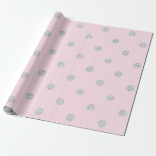 Diamonds Polka Dots Pink Pastel Vip Wrapping Paper