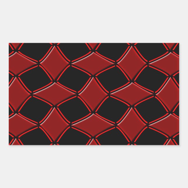 Diamonds Rectangular Sticker (Front)