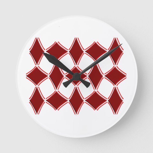 Diamonds Round Clock (Front)