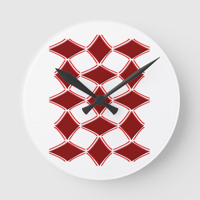 Diamonds Round Clock (Front)
