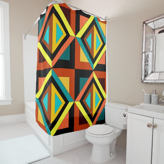 Diamonds Shower Curtain (In Situ)