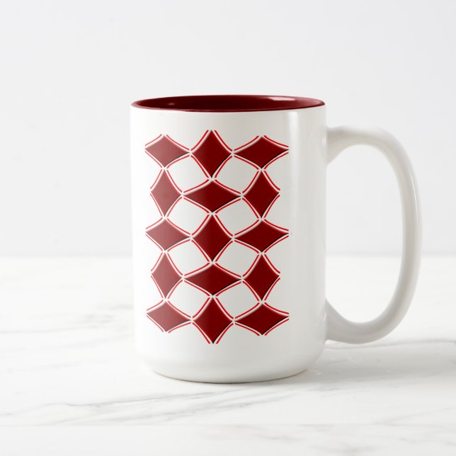 Diamonds Two-Tone Coffee Mug (Right)