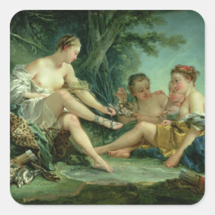 Diana after the Hunt, 1745 Square Sticker
