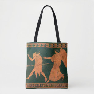 Diana and an Angel, Vintage Roman Mythology Tote Bag