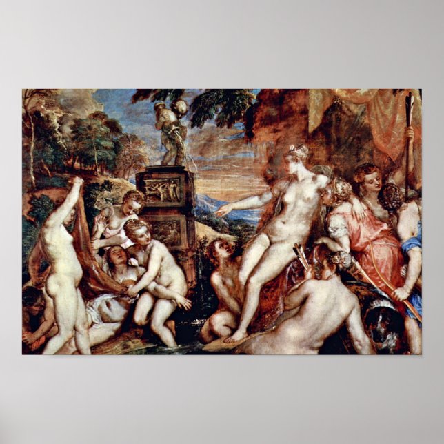 Diana And Callisto By Tizian (Best Quality) Poster (Front)