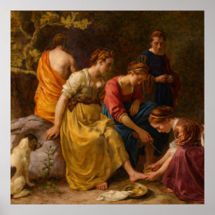 Diana and her Companions by Johannes Vermeer Poster
