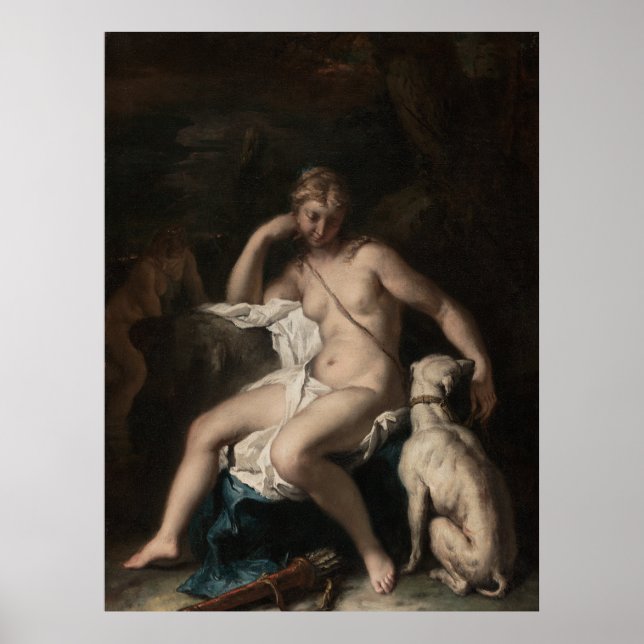 Diana and Her Dog Poster (Front)