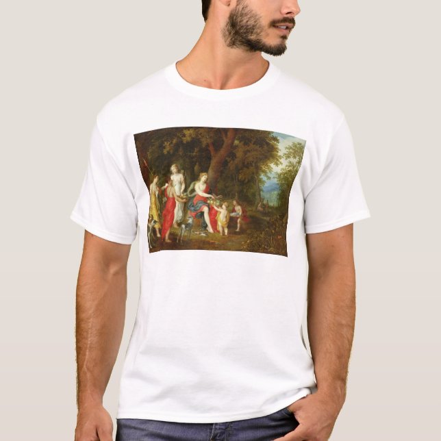 Diana and Her Maidens, after the hunt, 1626 T-Shirt (Front)