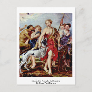 Diana And Nymphs In Morning By Peter Paul Rubens Postcard