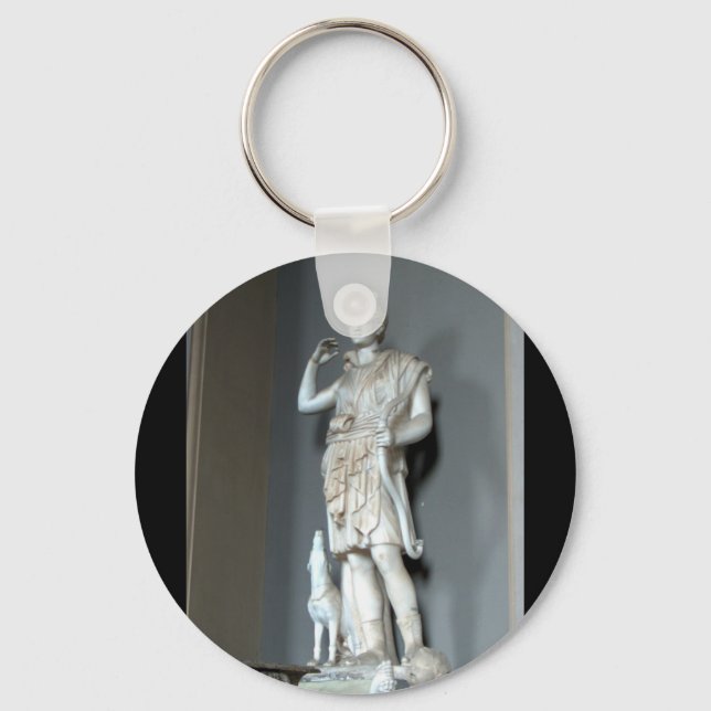Diana (Artemis) Statue in the Vatican in Rome Key Ring (Front)