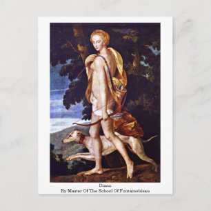 Diana By Master Of The School Of Fontainebleau Postcard