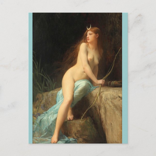 Diana - famous vintage paintings - Lefebvre Postcard (Front)