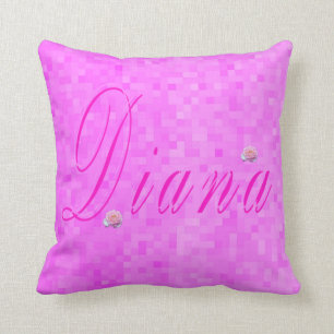 Diana Girls Name Logo, Cushion