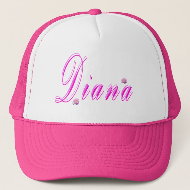 Diana Girls Name Logo, Trucker Hat (Front)