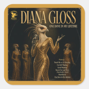 Diana Gloss Album: a Parody Square Sticker