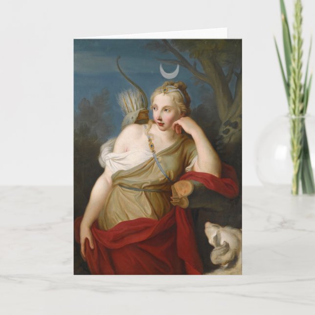 Diana, Goddess of the Hunt | Pietro Rotari Card (Front)