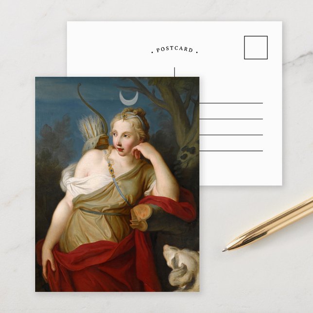 Diana, Goddess of the Hunt | Pietro Rotari Postcard (Creator Uploaded)
