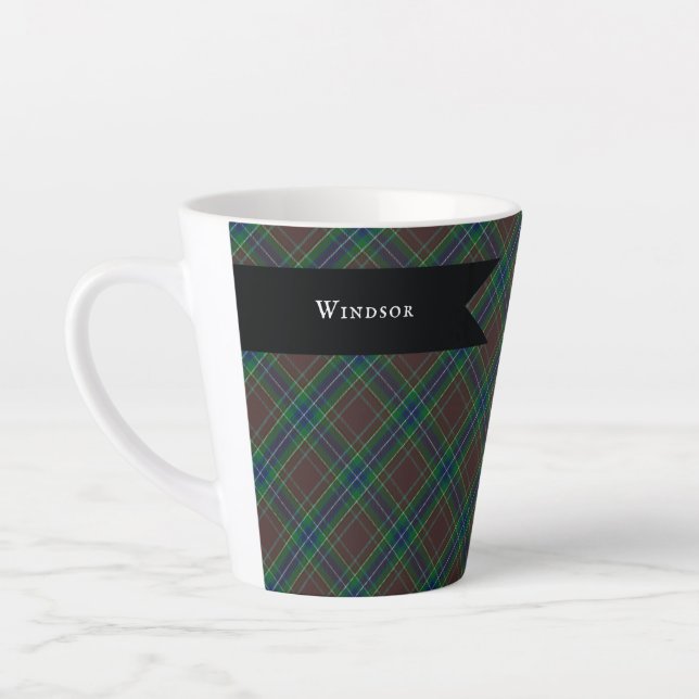 Diana Hunting Princess Tartan Coffee Cup (Left)