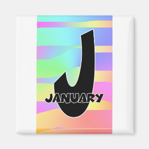 Diana L Bruner:January:Monogram Magnet