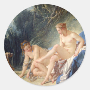 Diana leaving her Bath Classic Round Sticker