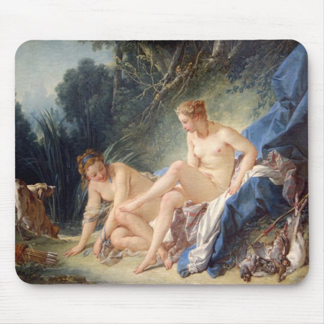 Diana leaving her Bath Mouse Pad (Front)