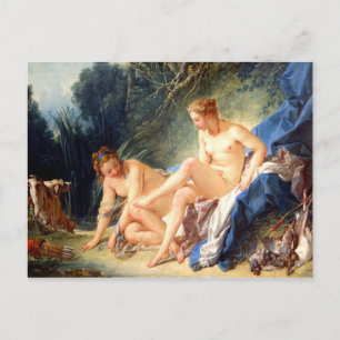 Diana Leaving Her Bath Postcard