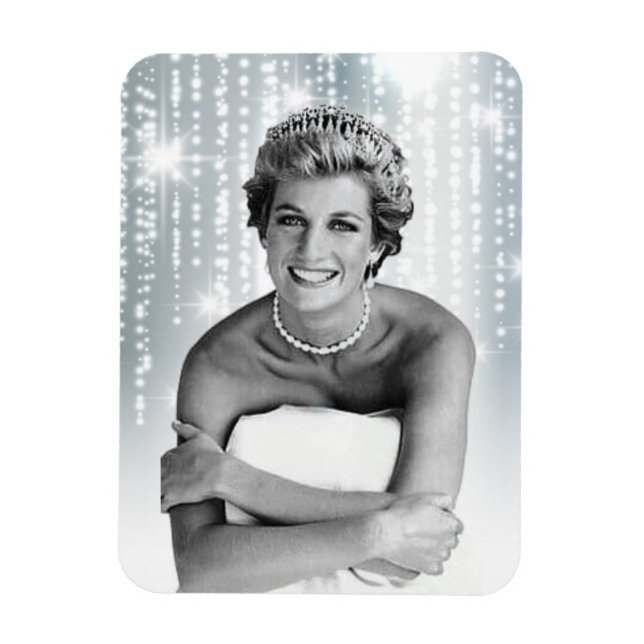 Diana, Princess of Wales 1990 stylised Magnet (Vertical)