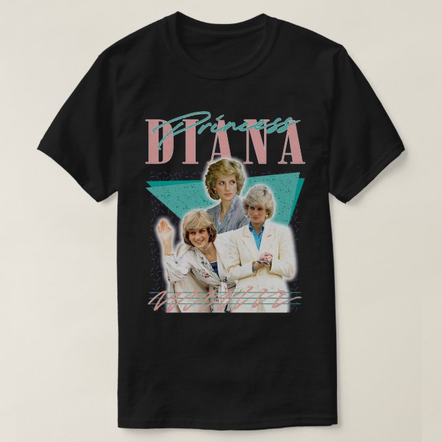 Diana Retro 80s Fan Artwork T-Shirt (Design Front)