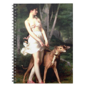 Diana The Huntress By Gaston Casimir Saint Pierre Notebook