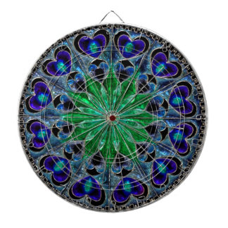 Diana with metal frame Decoration glass art Dartboard