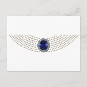 Diana's Sapphire Choker Necklace Postcard