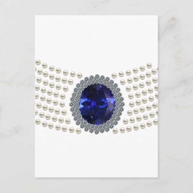 Diana's Sapphire Choker Necklace Postcard (Front)