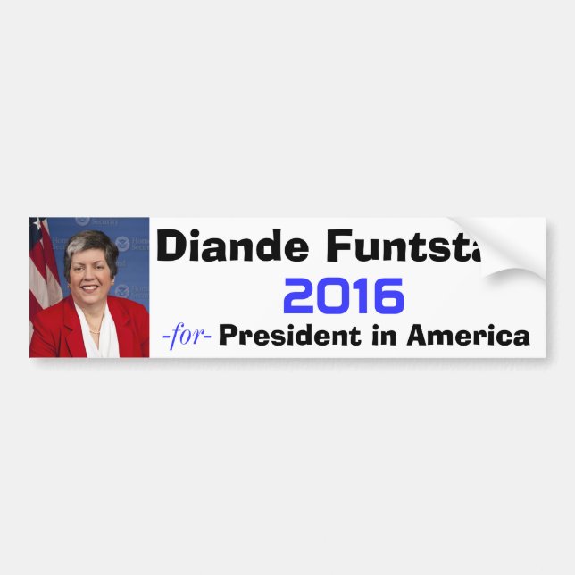 Diande Funtstain for President 2016 Bumper Sticker (Front)